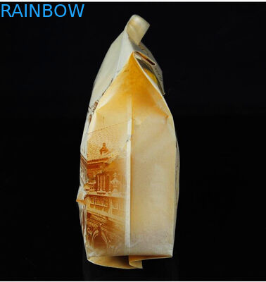 O zíper Brown Kraft personalizou os sacos de papel que imprimem com para pão/feijão