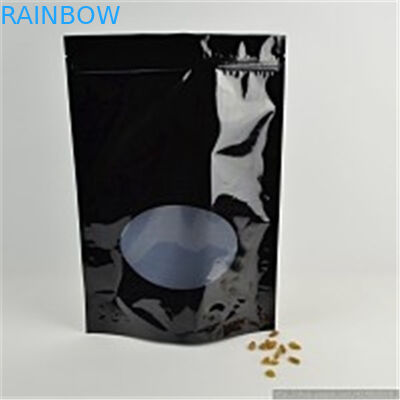 Malote da folha de alumínio do zíper, noz clara da janela/sacos de empacotamento do petisco