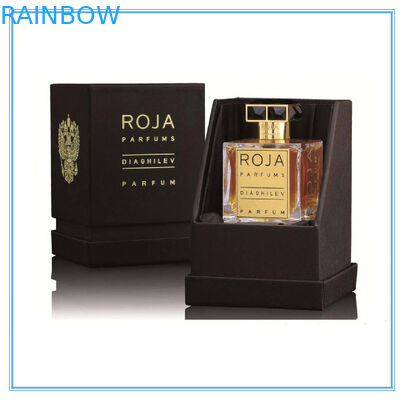 Caixa de empacotamento do perfume roxo do papel de arte reciclável com parte inferior