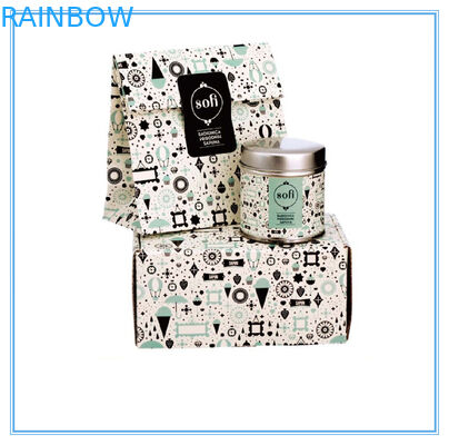 Forme a caixa de papel dobrável que empacota para o sabão/jóia com tampa