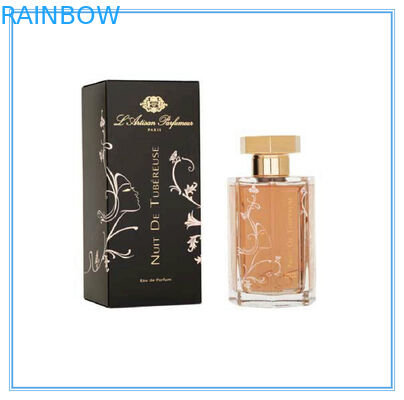 O luxo de empacotamento da caixa de presente do papel de arte imprimiu para o perfume/cosméticos