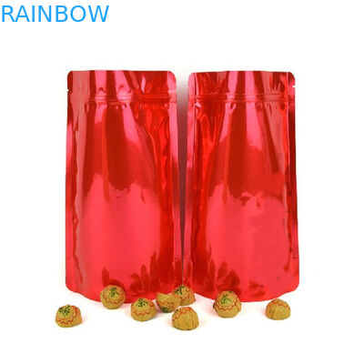 Sacos de plástico Ziplock dourados de Mylar que empacotam a parte superior reciclável do zíper