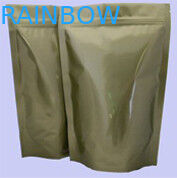 O ouro de empacotamento lustroso feito sob encomenda da folha de alumínio levanta-se com Ziplock