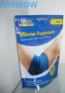 O esporte imprimiu levanta-se os malotes plásticos que empacotam com o entalhe do Ziplock/rasgo