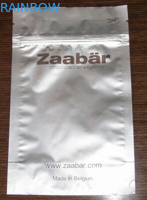 Os sacos de empacotamento da folha pequena do chocolate, prateiam o malote liso da folha de alumínio do selo três lateral