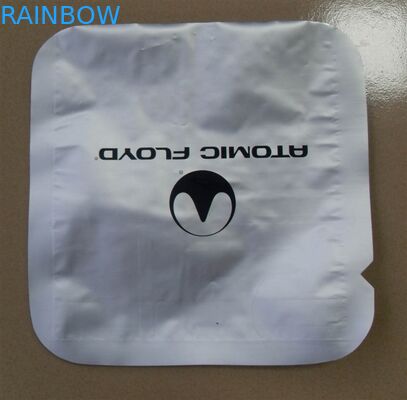 Malote eletrônico da folha dos produtos que empacota o selo lateral da prata três do canto redondo