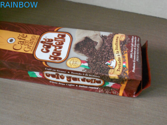 Malote matte de empacotamento de alumínio da folha de Brown do revestimento do saco do feijão de café