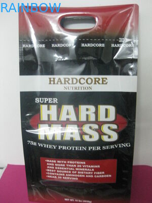 Malotes plásticos impressos que empacotam, empacotamento do reforço lateral do feijão de café do furo de perfurador