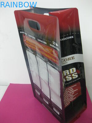 Malotes plásticos impressos que empacotam, empacotamento do reforço lateral do feijão de café do furo de perfurador