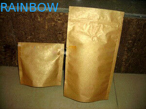 O ouro completo laminado Ziplock do saco de PrintingPlastic da folha de alumínio levanta-se o revestimento matte