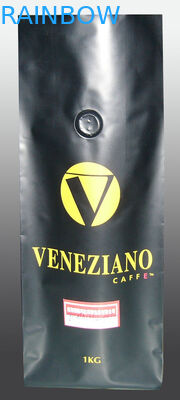 Os saquinhos de chá prateados do selo de vácuo que empacotam o revestimento matte levantam-se com válvula da desgaseificação