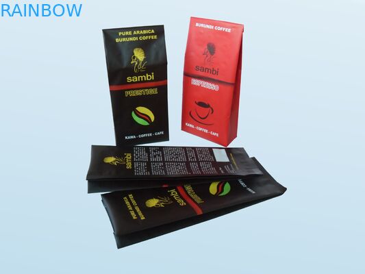 Os saquinhos de chá prateados do selo de vácuo que empacotam o revestimento matte levantam-se com válvula da desgaseificação