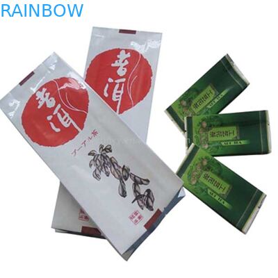 Revestimento lustroso 3 saquinhos de chá laterais que empacotam vívido colorido pequeno impresso