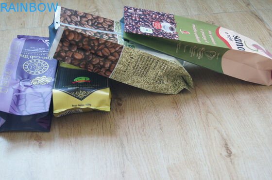 Saquinhos de chá matte laminados lado do revestimento do reforço que empacotam a impressão colorida com válvula