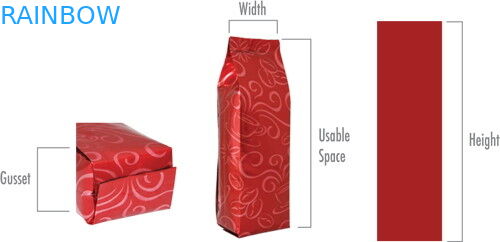 Saquinhos de chá inferiores laminados do reforço que empacotam o revestimento matte impresso colorido Ziplock