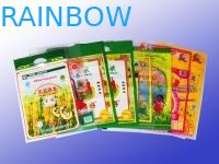 3 malotes plásticos laminados do selo lateral que empacotam a impressão vívida da ameixa