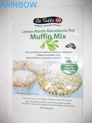 Saco lustroso do petisco da impressão que empacota a janela transparente laminada