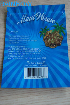 Incenso erval azul da baga natural da mistura que empacota o prêmio de 10g Maui Wowee