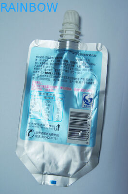 malote liso de prata do bico da folha 150ml de alumínio que empacota para o empacotamento do vinho