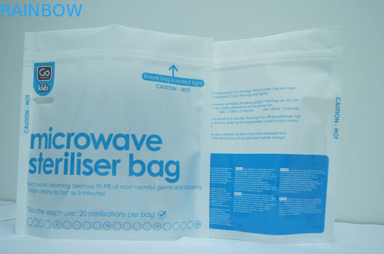 Levante-se sacos azuis do armazenamento do alimento do selo de vácuo/sacos da selagem vácuo da microonda para o alimento