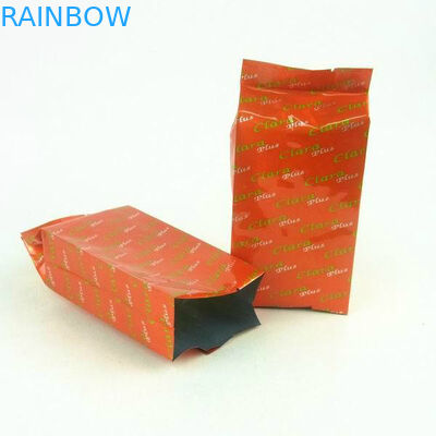 Personalizado levante-se os saquinhos de chá que empacotam colorido impresso com reforço lateral