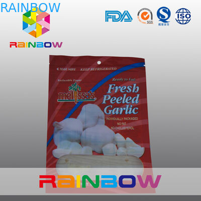 Os malotes plásticos descascados frescos do alho que empacotam/zíper de Mylar ensacam