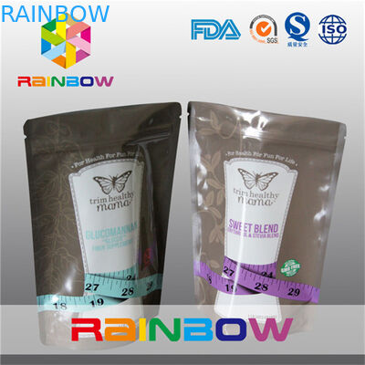 Razoável levante-se malotes da folha com o zíper para o empacotamento do açúcar/alimento