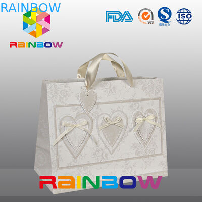 Costume branco/vermelho do projeto original imprimiu sacos de papel com punho