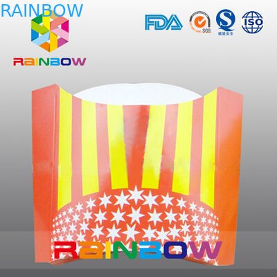 Biodegradável leve embora o empacotamento descartável da fritada do francês da caixa de papel