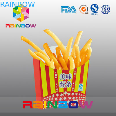 Biodegradável leve embora o empacotamento descartável da fritada do francês da caixa de papel