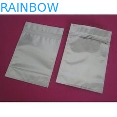 Costume lateral prateado branco folha 3 de alumínio impressa que cozinha o saco com zíper