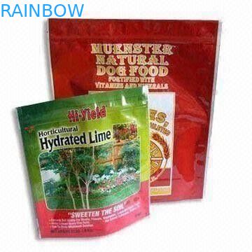 O saco do alimento da embalagem da soldadura térmica do saco da folha de alumínio, limpa o malote plástico com punho cortado