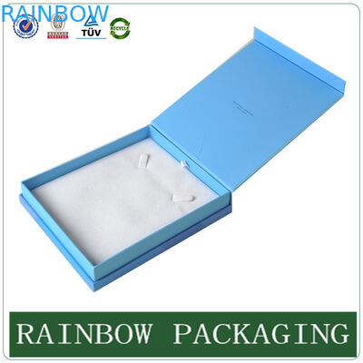 Caso feito sob encomenda de Jewelly dos azul-céu do tamanho, caixa de cartão de Grazioso para a caixa de Jewelly