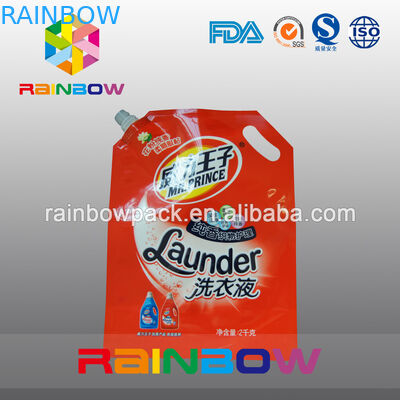 Levante-se o empacotamento do malote do bico/detergente para a roupa que empacota Doypack com bico