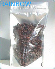 sacos do petisco 100g que empacotam a folha dianteira da parte traseira de Transprent com zíper