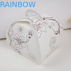 Saco de papel branco de Kraft para os doces que empacotam com a janela redonda dianteira