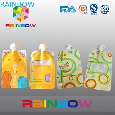 Custmized imprimiu o malote que empacota, sacos do bico do bocal para o empacotamento líquido