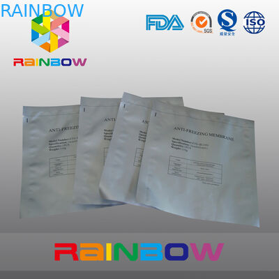 O saco de plástico prateado/resíduo metálico da folha de alumínio do LDPE imprimiu o empacotamento dos malotes plásticos