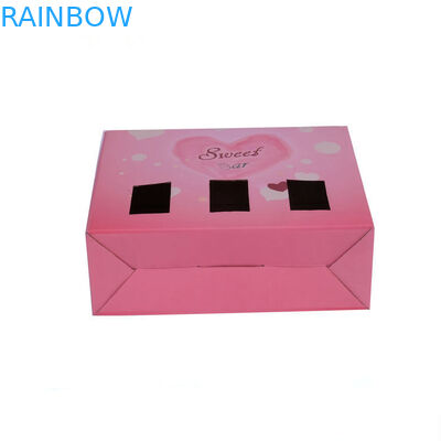 Caixa de papel que empacota, caixa ondulada do auto presente fechado do cartão com janela