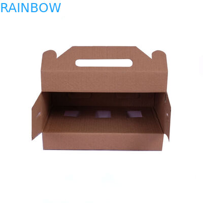 Caixa de papel que empacota, caixa ondulada do auto presente fechado do cartão com janela