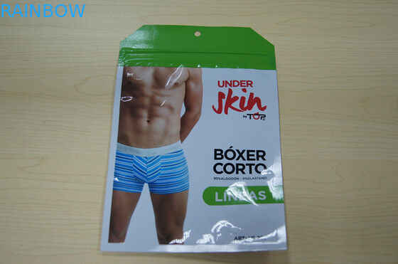 Malote de Pacakging Noni dos malotes plásticos do saco do roupa interior do homem com zíper