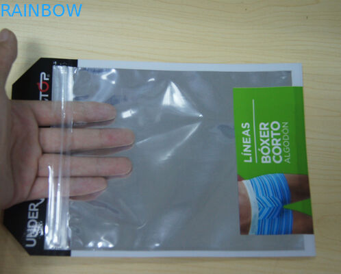 Malote de Pacakging Noni dos malotes plásticos do saco do roupa interior do homem com zíper