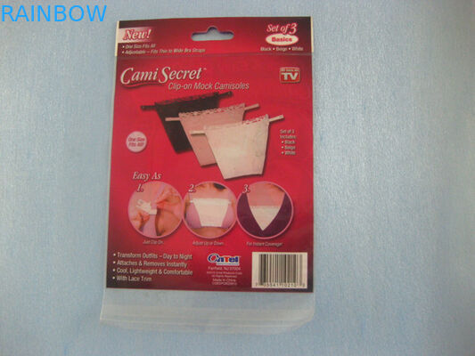 Malotes plásticos plásticos vermelhos que empacotam o saco secreto de Cami para o sutiã, a roupa interior das mulheres