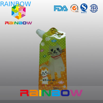 Personalizado impresso levante-se o malote reusável do bico para pakaging líquido