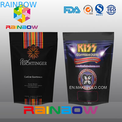 A folha preta levanta-se os saquinhos de chá que empacotam com o Ziplock para o acondicionamento matte do café/alimentos