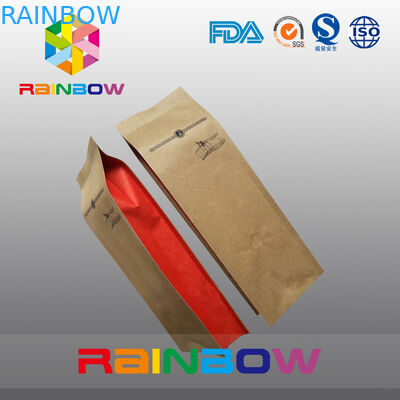 O empacotamento feito sob encomenda do café/saquinhos de chá recicl o saco de papel do produto comestível de papel de embalagem