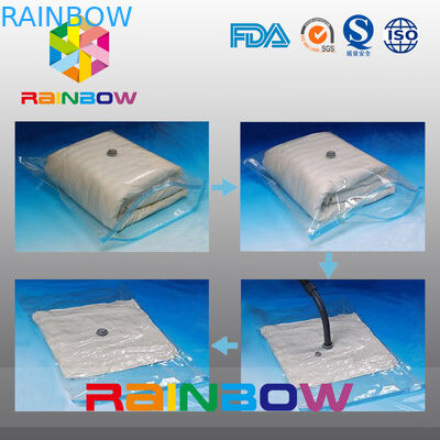 A edredão clara comprimiu sacos do selo de vácuo do alimento/malotes plásticos do armazenamento vácuo de Costom