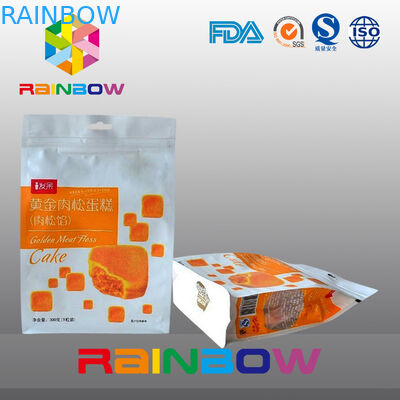 O costume imprimiu o saco selado oito lados do petisco que empacota com zíper e janela