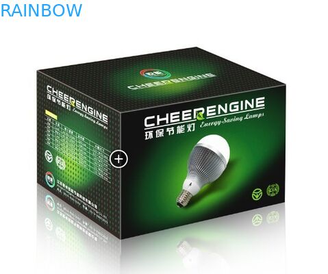 Eco - caixa de empacotamento de papel conduzida amigável da ampola com logotipo impresso costume