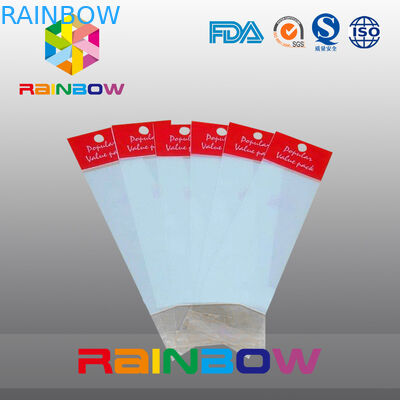 Saco vermelho do encabeçamento de OPP, sacos impressos do celofane, sacos de plástico lisos